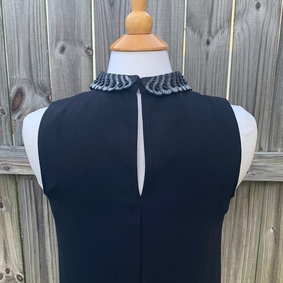 Badgley Mischka “Studio” dress, embroidered and bling collar, size small - Picture 4 of 7